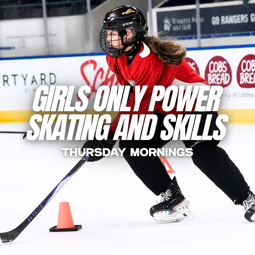Girls Only Power Skating & Skills  — Thursday, 6:30–7:30 AM